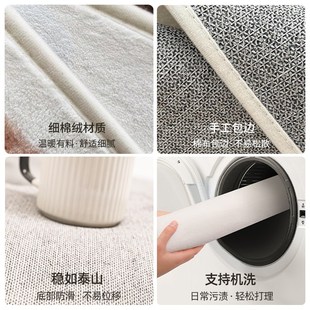韩系条纹家用坐垫简约毛绒沙发垫办公室久坐椅子垫学生保暖屁垫