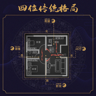 珠帘桃木葫芦门帘卧室卫生间水晶免打孔弧形珠子挂帘玄关隔断半帘