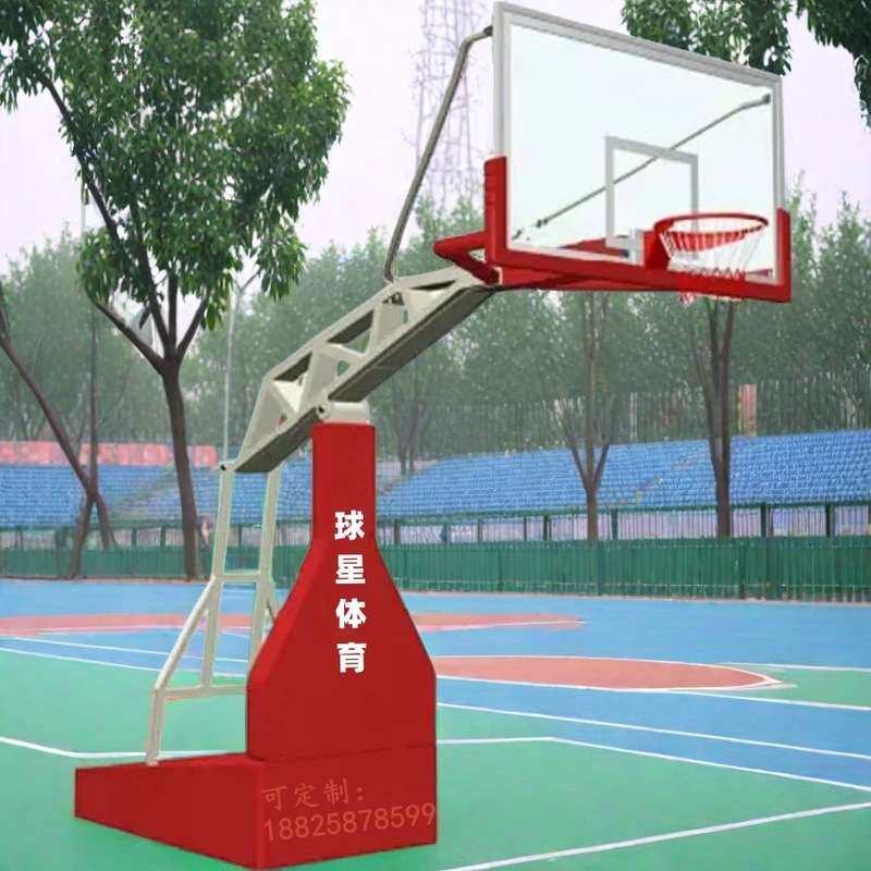 球星篮球架标准哈密移动式固定式篮球架米泉东莞深圳户外篮球架