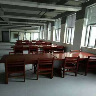 实木书桌木质木头图书馆阅览书桌木质会议桌学生桌子办公桌椅供应