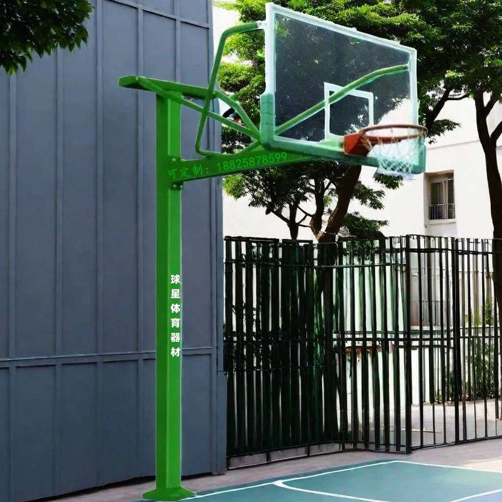 篮球架球星珠海中山房山篮球架标准通州门头沟地埋式移动篮球架