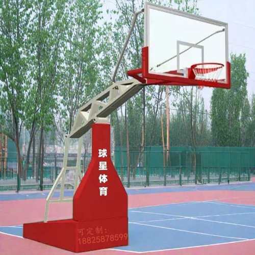 珠海香洲深圳球星篮球架户外地埋式移动龙湖篮球架标准濠江蓝球架