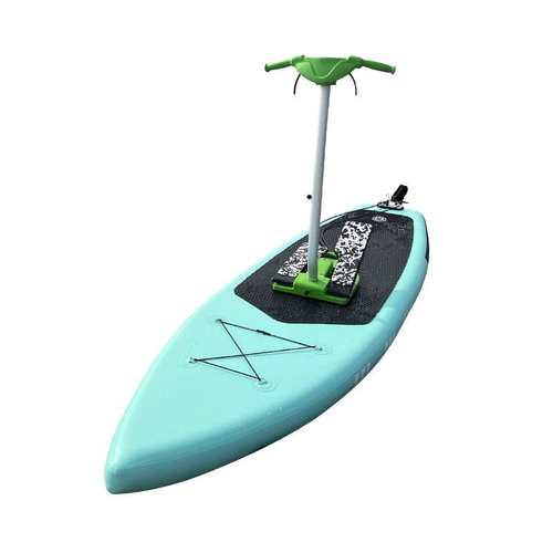 站立式充气水上冲浪板脚踏板驱动系统脚踏船SUP板站立式桨叶板