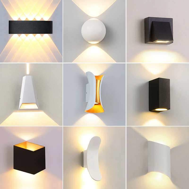 现代简约户外防水LED室外壁灯 阳台外墙庭院室内楼梯走廊床头壁灯