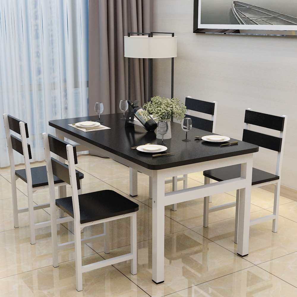 餐桌椅组合小户型快餐厅饭店小吃店面馆食堂简易租房吃饭桌长方形,住宅家具,板木餐桌,淘宝优惠券,粉丝福利购,淘宝优惠卷