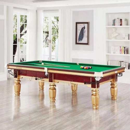标准型台球桌广东强利工厂美式台球桌标准中式黑八台球室家用商用