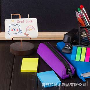 木质名片夹立式名片盒办公桌接待台名片展示架卡片底座实木摆件