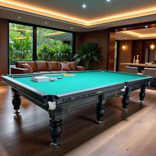 俄式 台球桌大工厂 台球桌标准商用桌球台家用广东东莞球星俄式