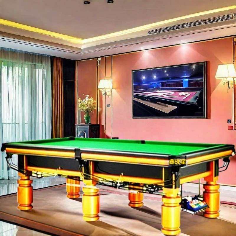 美式桌球台需要多大面积黑八台球桌增城兴宁从化黑八台球桌尺寸