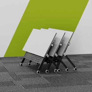 折叠会议桌可移动折叠培训桌椅组合多功能拼接长条桌教室教育机构