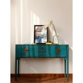 壁挂式 新中式 简约 实木抽屉 门厅入口柜 古典入口桌 旧供应桌