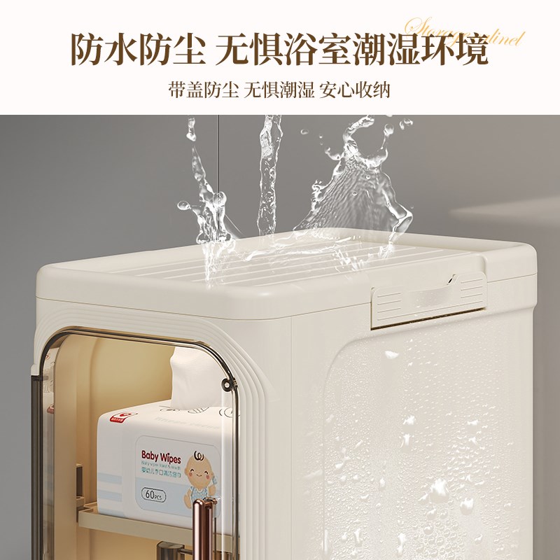 夹缝置物架厨房储物柜冰箱侧面极窄21cm宽缝隙收纳柜卫生间小推车