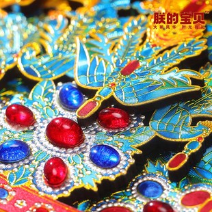 明十三陵博物馆孝靖皇后十二龙九凤冠木质磁吸冰箱贴文创礼物纪念