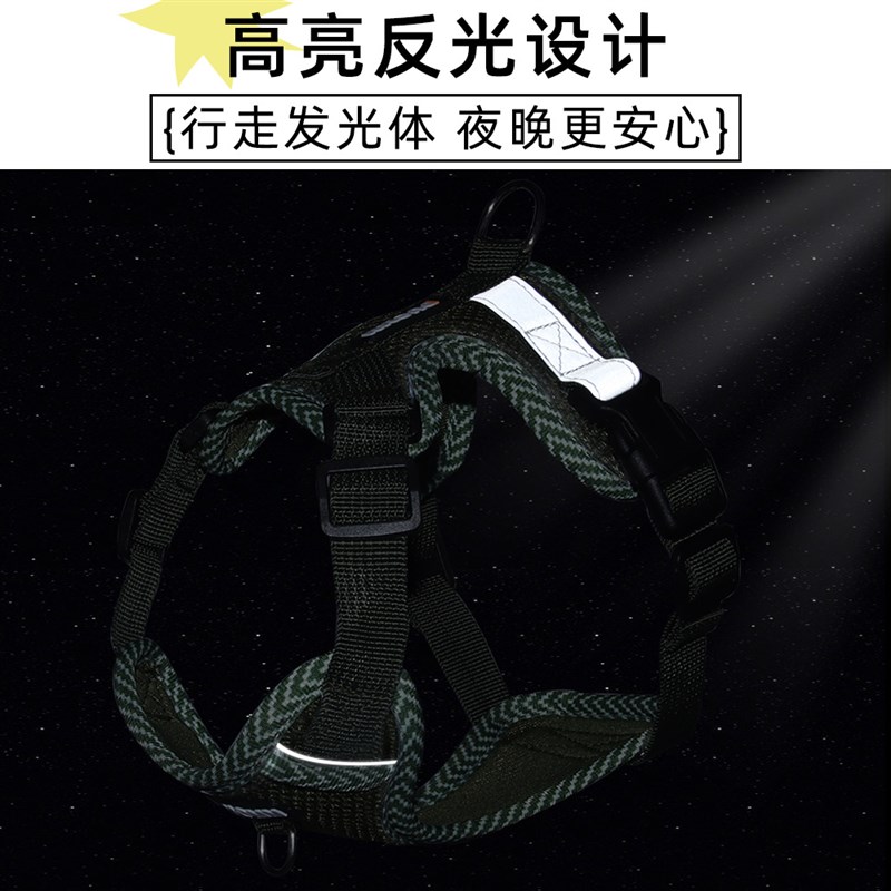 猫咪牵引绳防挣脱外出专用猫绳子宠物胸背带链子可调节布偶遛猫绳