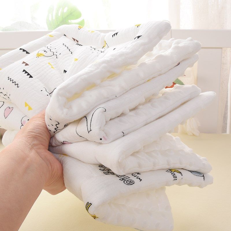 新生婴儿枕头纯棉豆豆枕0-6月-1岁婴幼儿宝宝小枕垫平枕四季通用