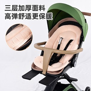 专用好莱福/928婴儿推车垫子溜娃神器坐垫棉垫保暖秋冬四季靠垫