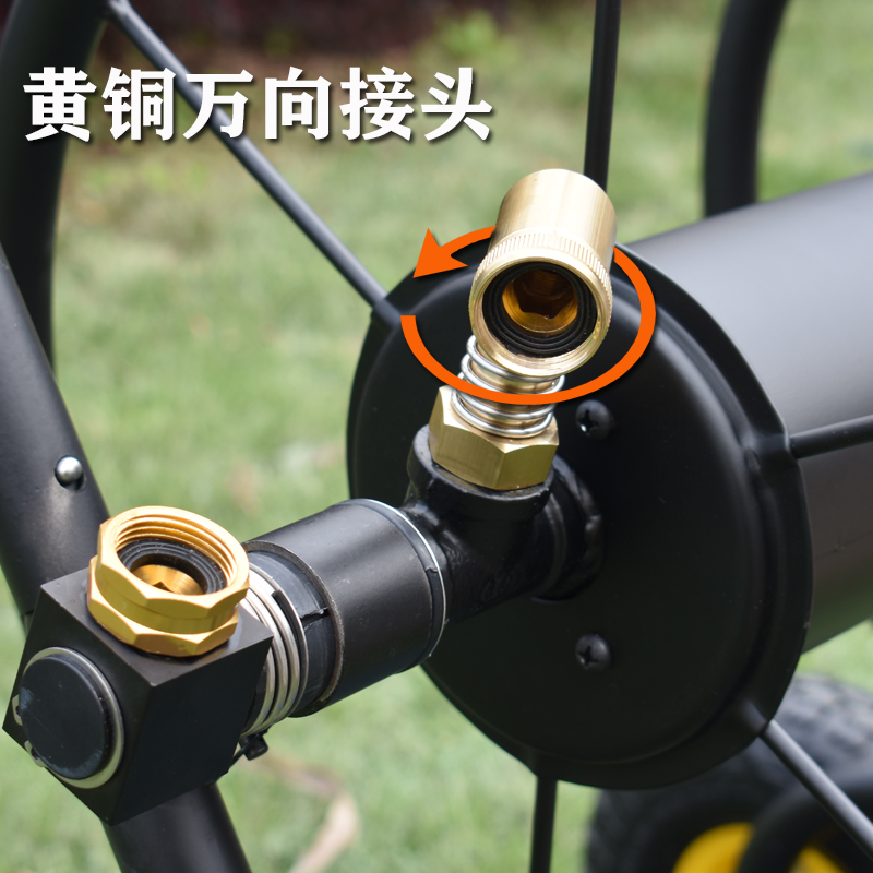 大型手推水管收纳架家用盘管器洗车浇花水管车软管收纳花园卷管器