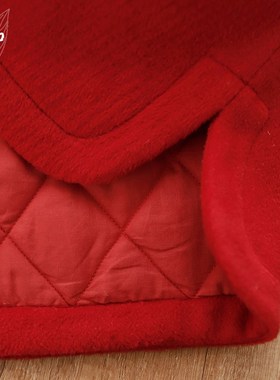 知了童装 新中式国风马甲夹棉呢子外套中长款冬款背心裙大童53322