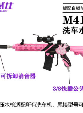 速威仕网红水枪M416家用洗车机感应高压清洗机刷车神器220v水泵