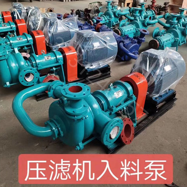 卧式压滤机入料泵高铬合金高扬程耐磨喂料泵煤场泥浆泵河道清淤泵
