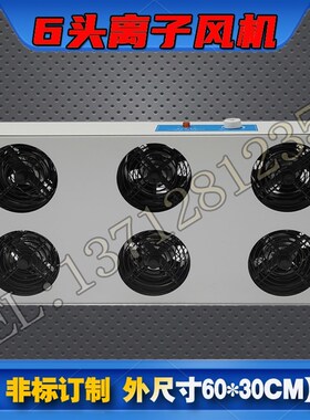 工业工厂6头离子通风机 除静电六头电浆风扇 双排两排设备60*30CM
