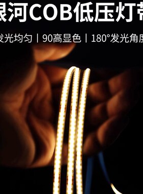 三雄极光银河COB低压灯带24V自粘无频闪led软灯条橱柜线形软灯10W