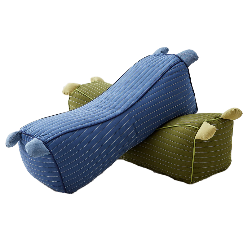 全荞麦皮枕头可爱虎头枕中式枕芯带枕套护颈放松牵引颈椎儿童单人