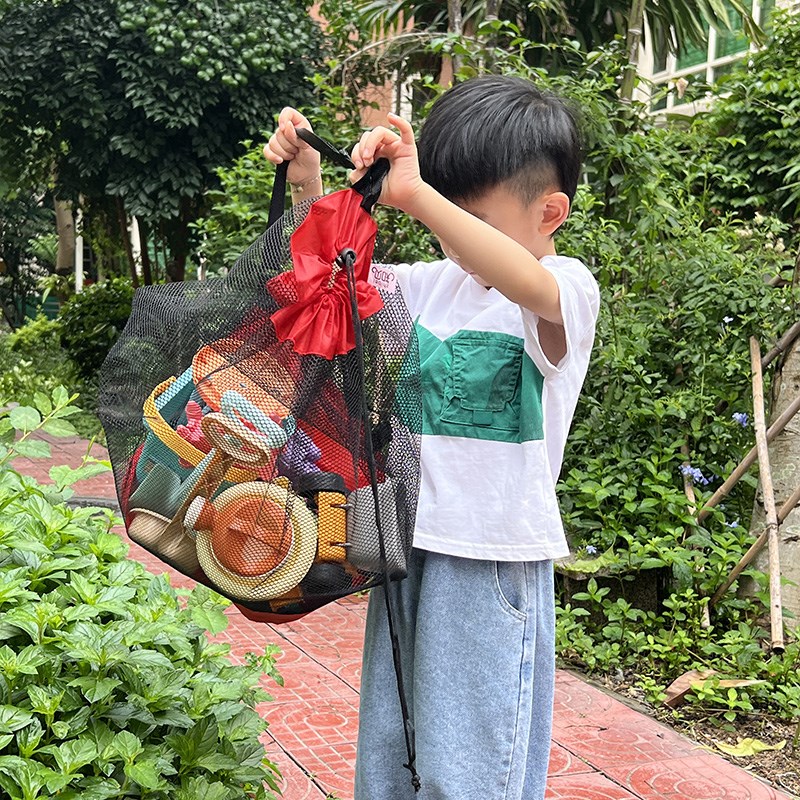背包式收纳袋【可装一整套沙滩玩具,可装其他东西】