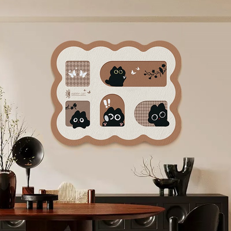 电表箱装饰画磁吸免打孔中古风电闸箱遮丑配电箱总闸开关遮挡皮革