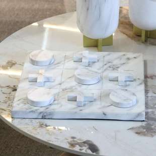 轻奢创意金属XO棋盘摆件装 饰样板间家居玄关客厅电视柜艺术工艺品