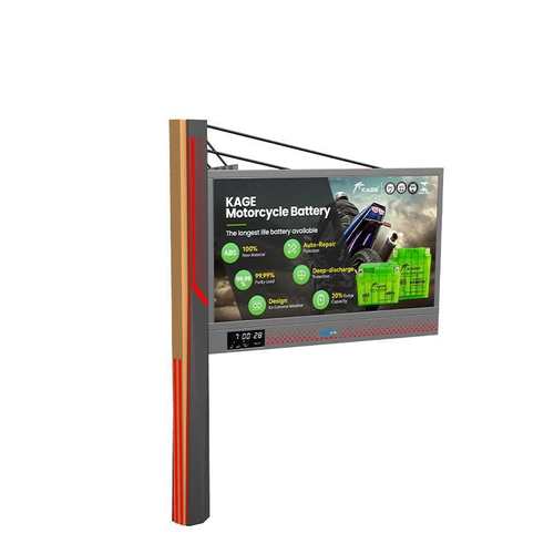Outdoor P4 LED Screen Digital Billboard 钢结构V型LED屏广告牌