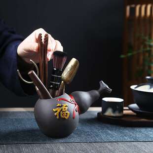 围炉煮茶配件茶道六君子套装纯铜茶桌摆件泡茶工具台喝茶茶具配件