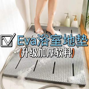 加厚泡沫地垫浴室防滑垫淋浴房洗澡家用厕所脚垫卫生间卫浴防摔垫