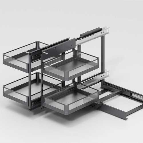 转角小怪物拉篮厨房橱柜全拉出收纳拐角小怪兽拉篮厂家