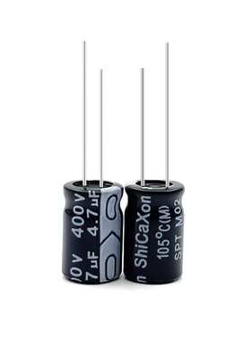 ShiCaXon插件电解电容400v4.7uf 8x12长寿命铝电解电容105℃