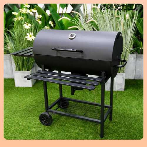 电动美式木炭户外自动烧烤架翻串?全自动家用烧烤炉现货露营烧烤