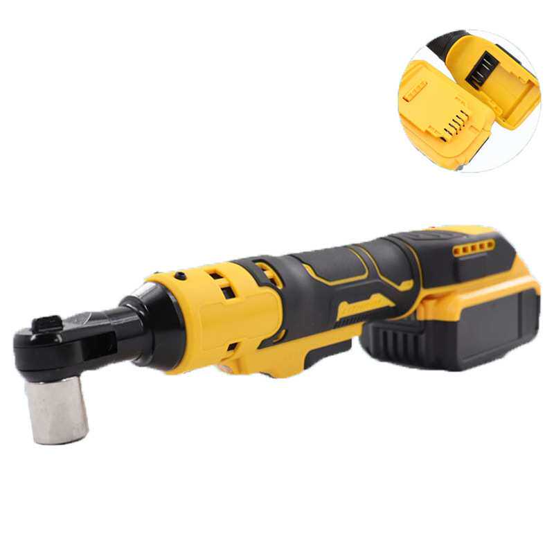 得伟款大功率90度角向电动充电扳手桁架锂电扭力棘轮扳手舞台安装