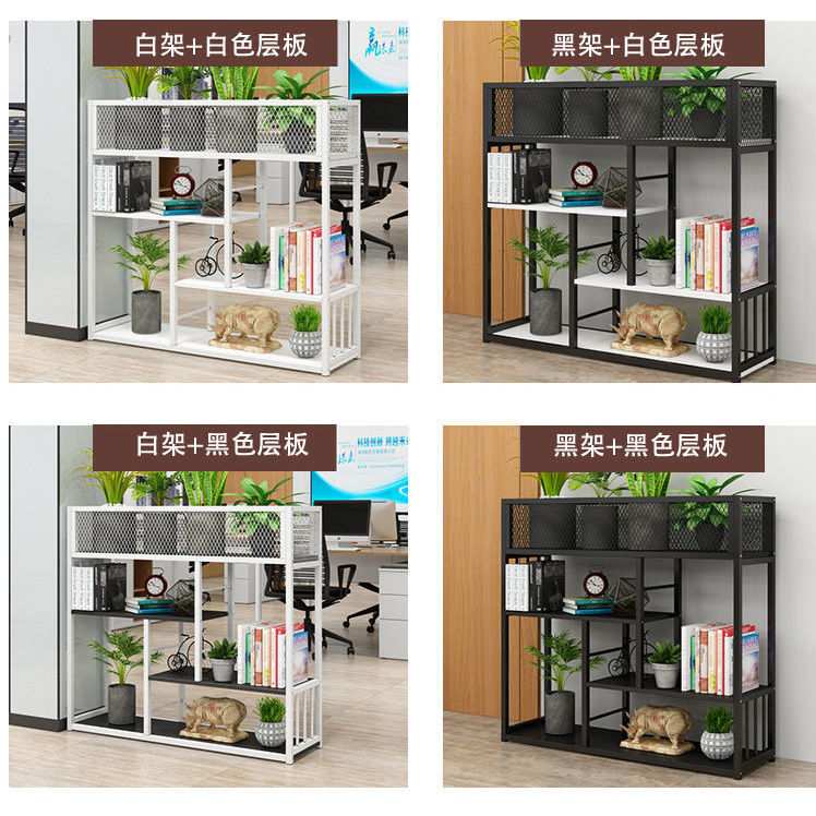 玄关隔断置物架铁艺办公室书架展示架落地花架子火锅店餐厅网红