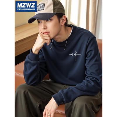 MZW潮卫衣男2025新款圆领