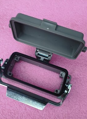 JMS连接器单扣底座H16B-AD-LB开孔安装09300160306塑料盖尺寸通用