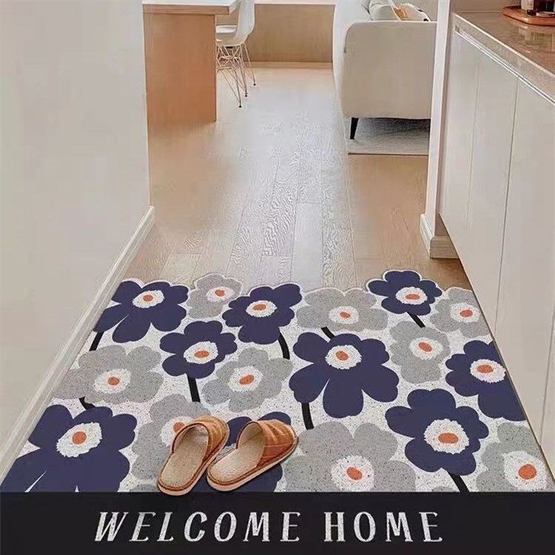 入户丝圈地垫2024新款pvc耐脏免洗可擦门口玄关防滑蹭土垫可裁剪