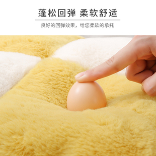 毛绒椅垫办公室久坐学生凳子屁股垫加厚防滑座垫汽车坐垫 秋冬新款
