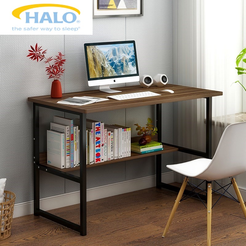 电竞型简约电脑书桌型单人职工小巧小型桌站立台式拼装移动办公桌