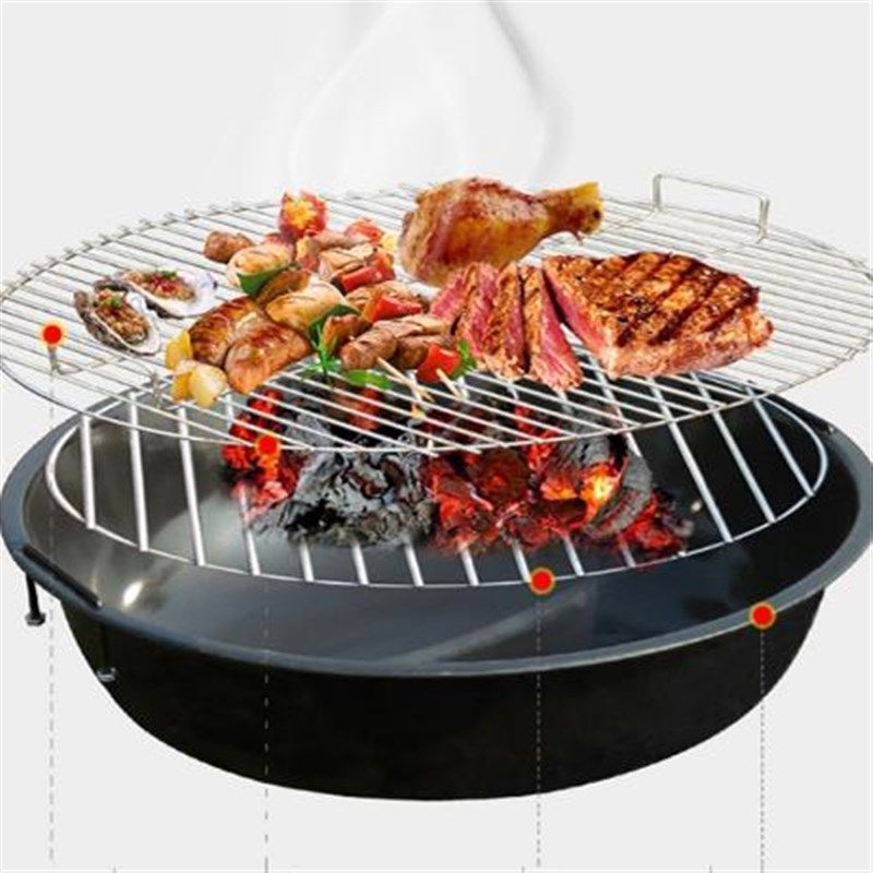 户外花园烧烤桌烧烤架别墅露台炭烧烤火锅桌椅无烟家用烤肉桌铸铝,住宅家具,户外烧烤桌,淘宝优惠券,粉丝福利购,淘宝优惠卷