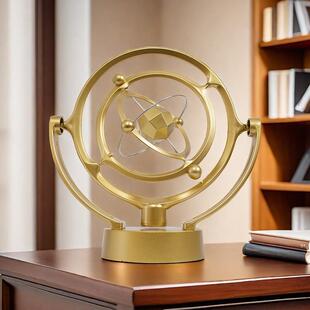 地球天体永动仪轻奢高端物理永动机不停创意摇摆摆件工艺品牛顿摆