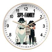 间谍过家家挂钟客厅装 饰创意时钟表儿童卡通圆形静音石英钟挂墙表