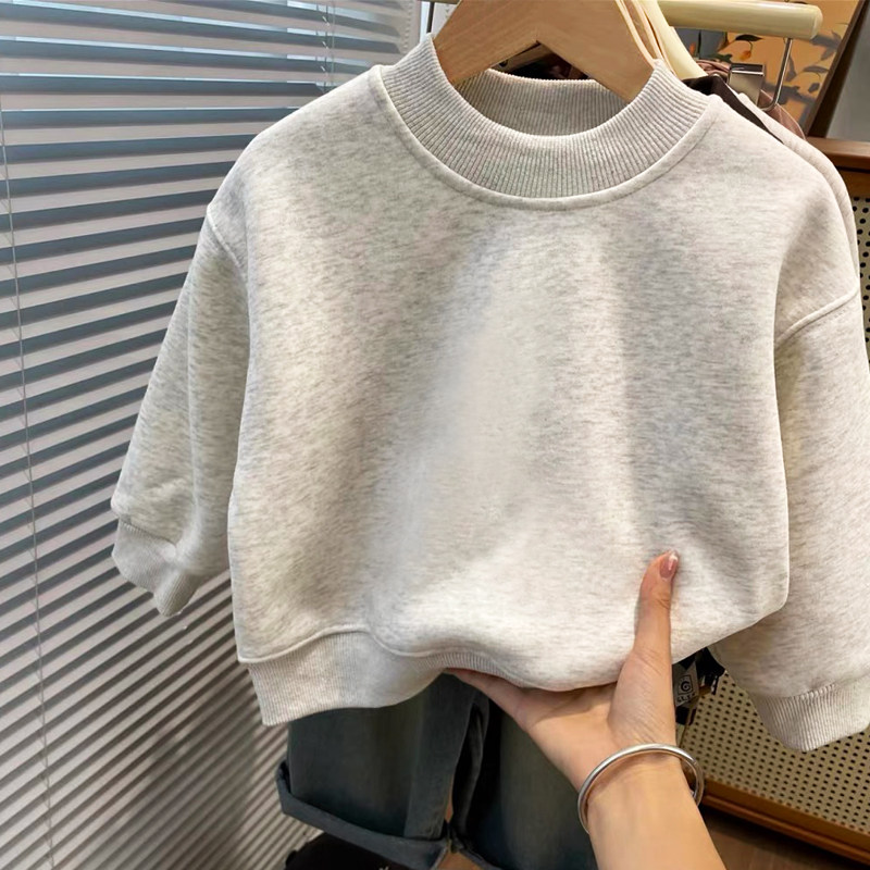 韩范卡通小狗卫衣男女童加绒加厚