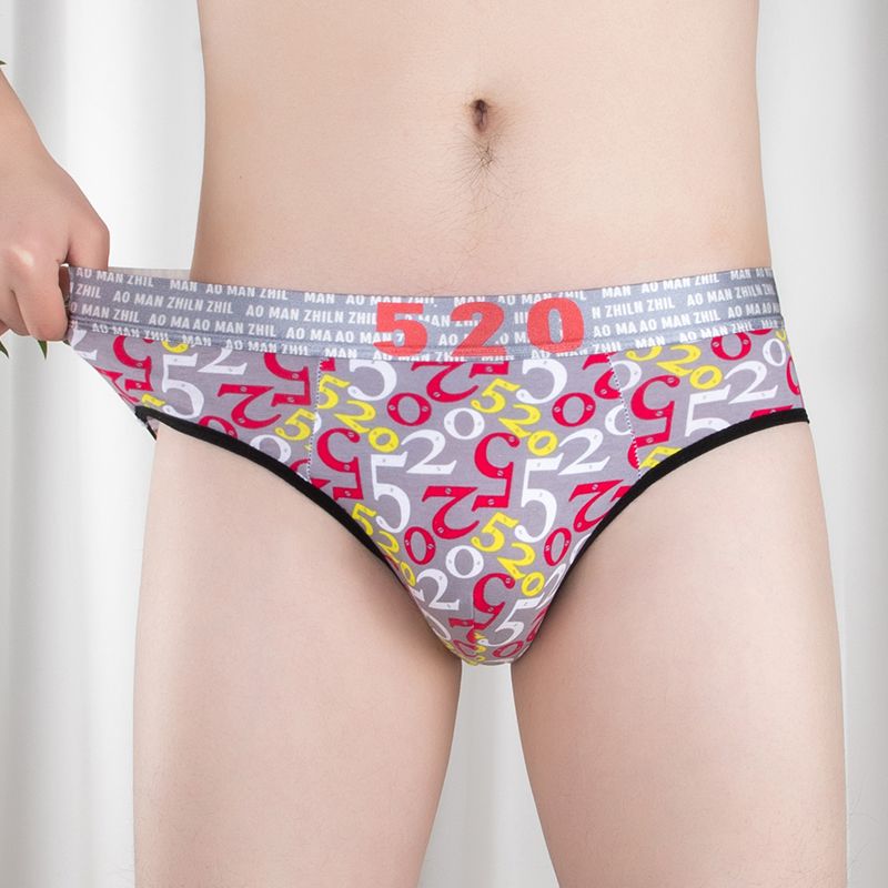 新款纯棉三角裤时尚印花