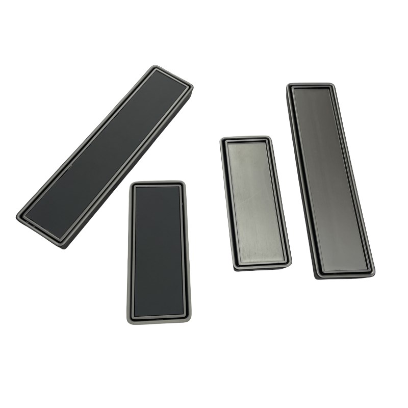 可贴皮隐形方拉手衣柜门推拉门移门开槽上翻盖设计内嵌暗扣手白色