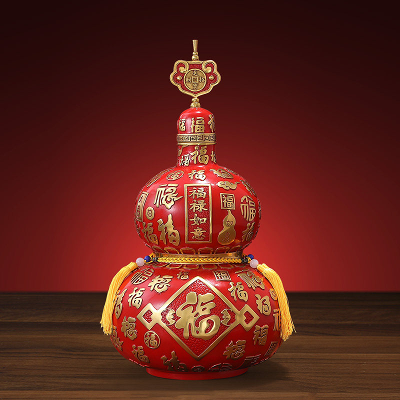 全铜百福葫芦摆件福禄吉祥客厅玄关办公室开业乔迁新居高档礼品